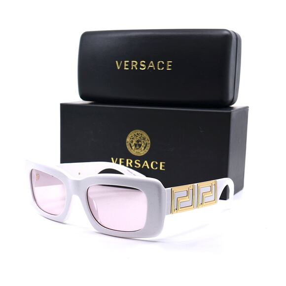 NEW VERSACE VE4444U 314/5 WHITE PINK AUTHENTIC SUNGLASSES - Picture 5 of 15